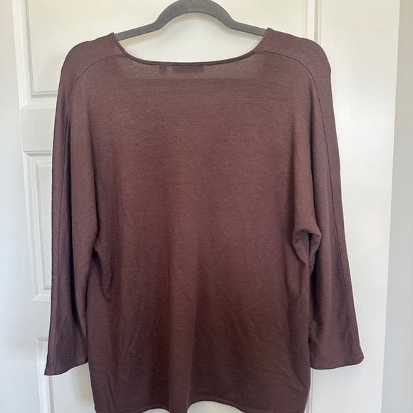 Wilfred Brown Pink 3/4 Sleeve Oversized Blouse - Picture 2 of 2